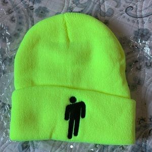 NEON LIME GREEN BILLIE EILISH BEANIE